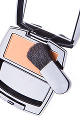 Image showing compact blush with brush