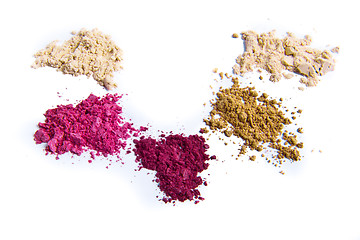 Image showing crushed eyeshadow