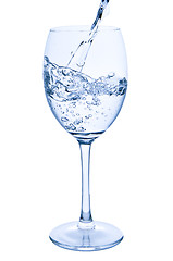 Image showing pouring water into glass