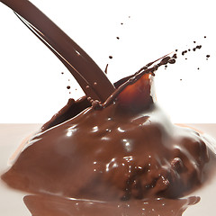 Image showing pouring chocolate