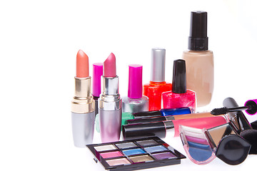 Image showing set of cosmetic products