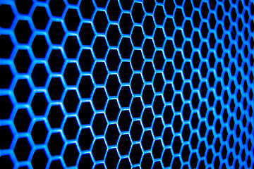 Image showing abstract metallic grid