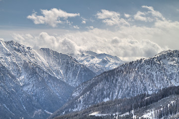 Image showing winter alpine landscape