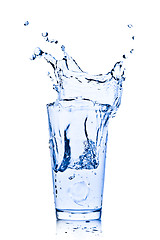 Image showing water splash in glass