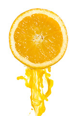 Image showing orange juice splash