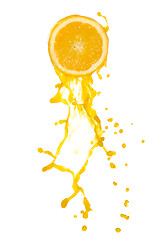 Image showing orange juice splash