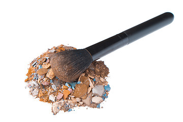 Image showing crushed eyeshadows