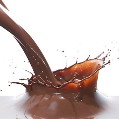 Image showing pouring chocolate