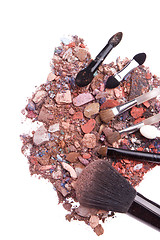 Image showing crushed eyeshadows