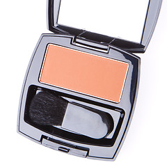 Image showing compact blush with brush