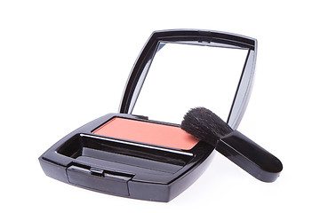 Image showing compact blush with brush