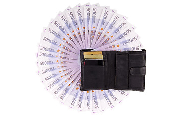 Image showing Image purse with euros