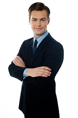 Image showing Portrait of smiling young executive