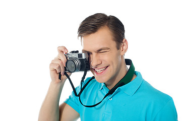 Image showing Youth photographer capturing images