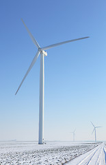 Image showing Wind turbines 