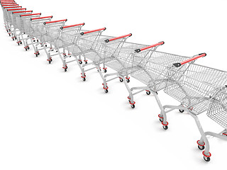 Image showing shopping trolley