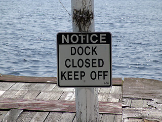 Image showing Dock Closed