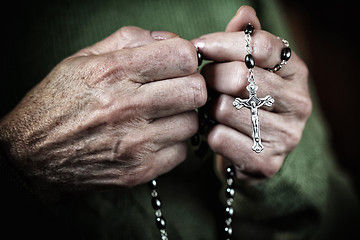 Image showing woman in pray