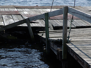 Image showing Old Dilapidated Dock