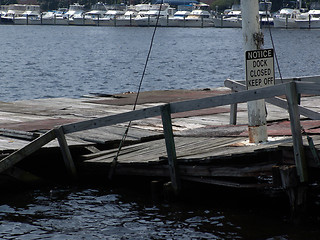 Image showing Keep off Dock