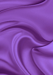 Image showing Violet silk material