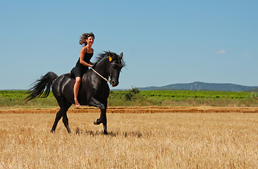 Image showing riding girl