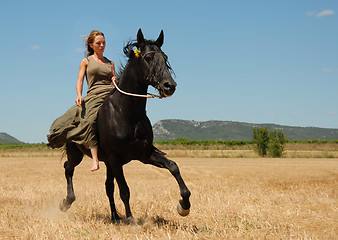 Image showing riding teenager