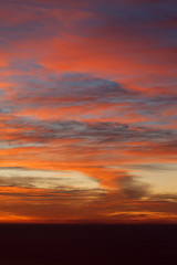 Image showing Sunrise sky over the sea