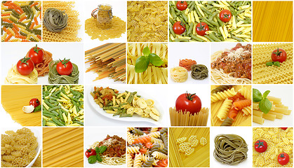 Image showing Pasta Collage