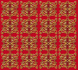 Image showing decorative oriental wallpaper background