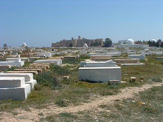 Image showing Cemetary and Ribat of Harthema in Monastir, Tunisia