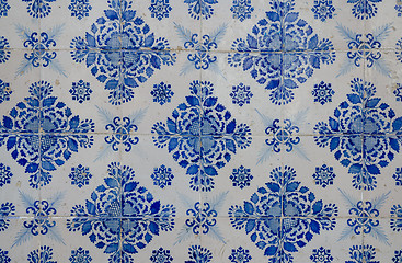 Image showing Blue pattern detail