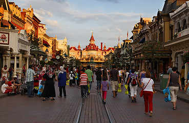 Image showing Evening in Disneyland, Paris