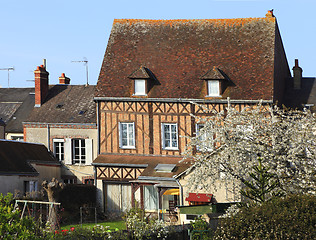 Image showing Traditional France house in spring