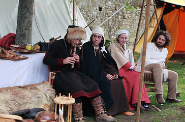 Image showing Medieval teenagers