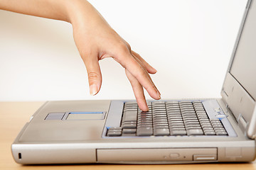 Image showing Working businesswoman