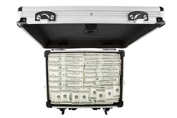 Image showing Image suitcases of dollars
