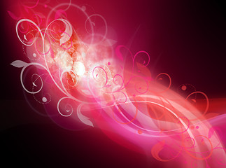 Image showing Abstract floral background