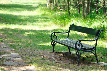 Image showing Bench in park