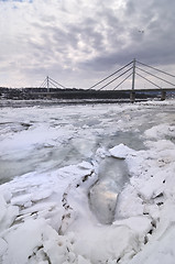 Image showing Ice on river