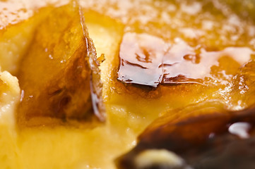 Image showing French dessert - cream brulee, burnt cream 