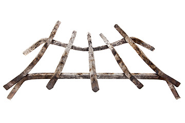 Image showing fireplace iron grate