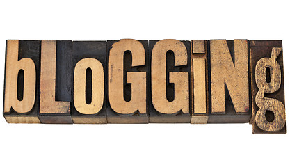 Image showing blogging word