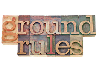 Image showing ground rules