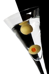 Image showing Two Olive Martini