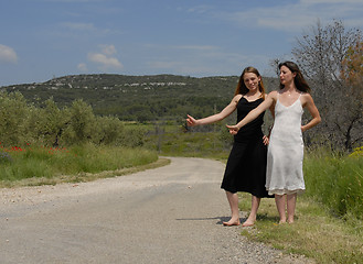 Image showing Hitchhiking