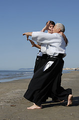 Image showing training of Aikido