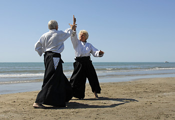 Image showing seniors in aikido