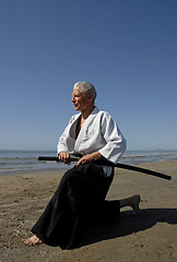Image showing training of Aikido
