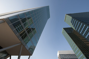 Image showing Three office buildings